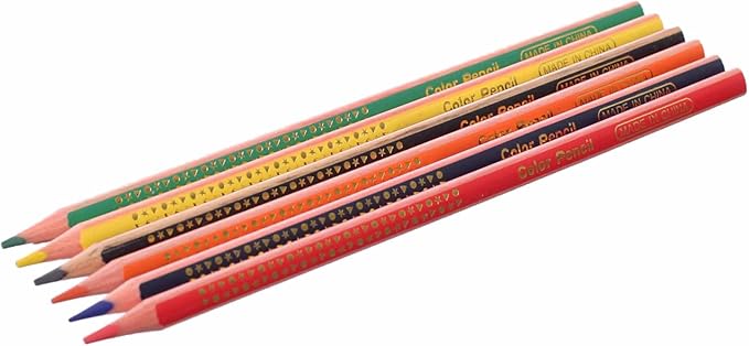 Micro Colored Pencils Set of 6 items